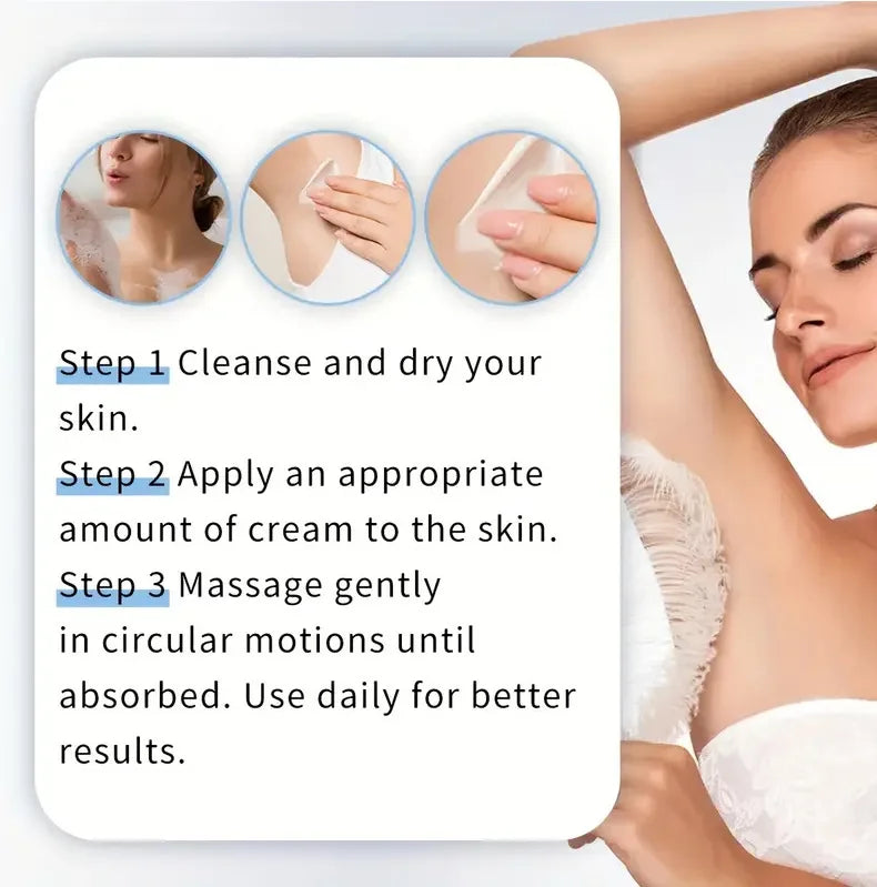 Underarm whitening & odour removal cream