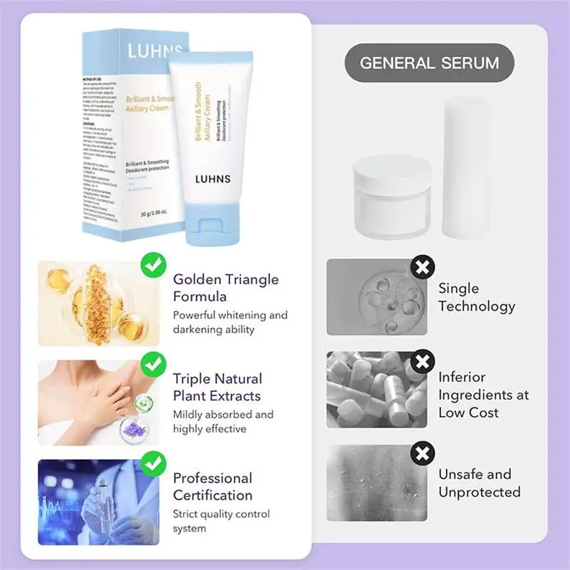 Underarm whitening & odour removal cream